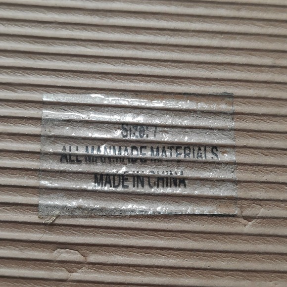 Olivia Miller Sandals Shoes Womens Size 7 Tan Beaded Thong Slip On - Picture 8 of 10